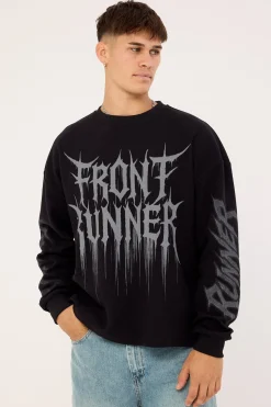 Waffle Knit Black
