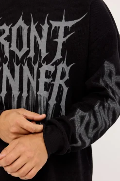Waffle Knit Black