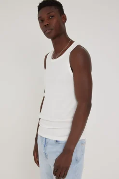 Waffle Singlet White
