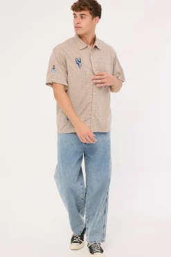 Walk In Short Sleeve Shirt Tan