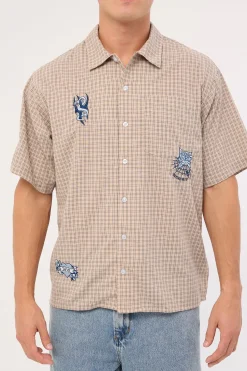 Walk In Short Sleeve Shirt Tan