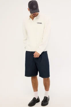 Wallace Knit Polo Off White