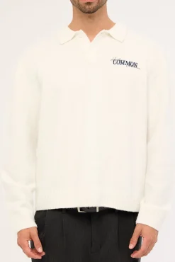 Wallace Knit Polo Off White