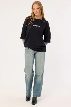 Warfare Layered Long Sleeve Tee Black/Camo