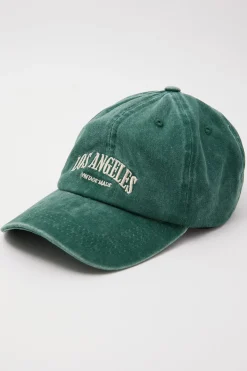 Washed Los Angeles Cap Green
