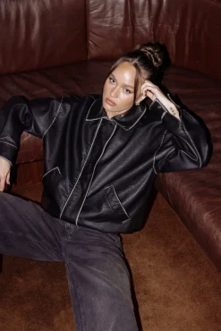 Washed Maxx Bomber Black