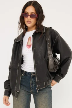 Washed Maxx Bomber Black
