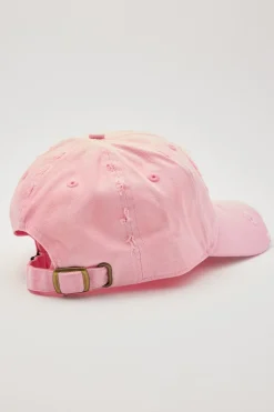 Washed Pink Dad Cap Pink