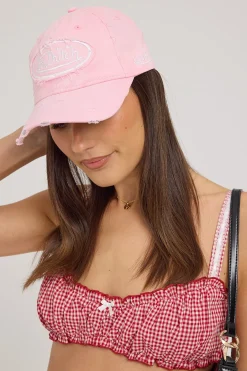 Washed Pink Dad Cap Pink