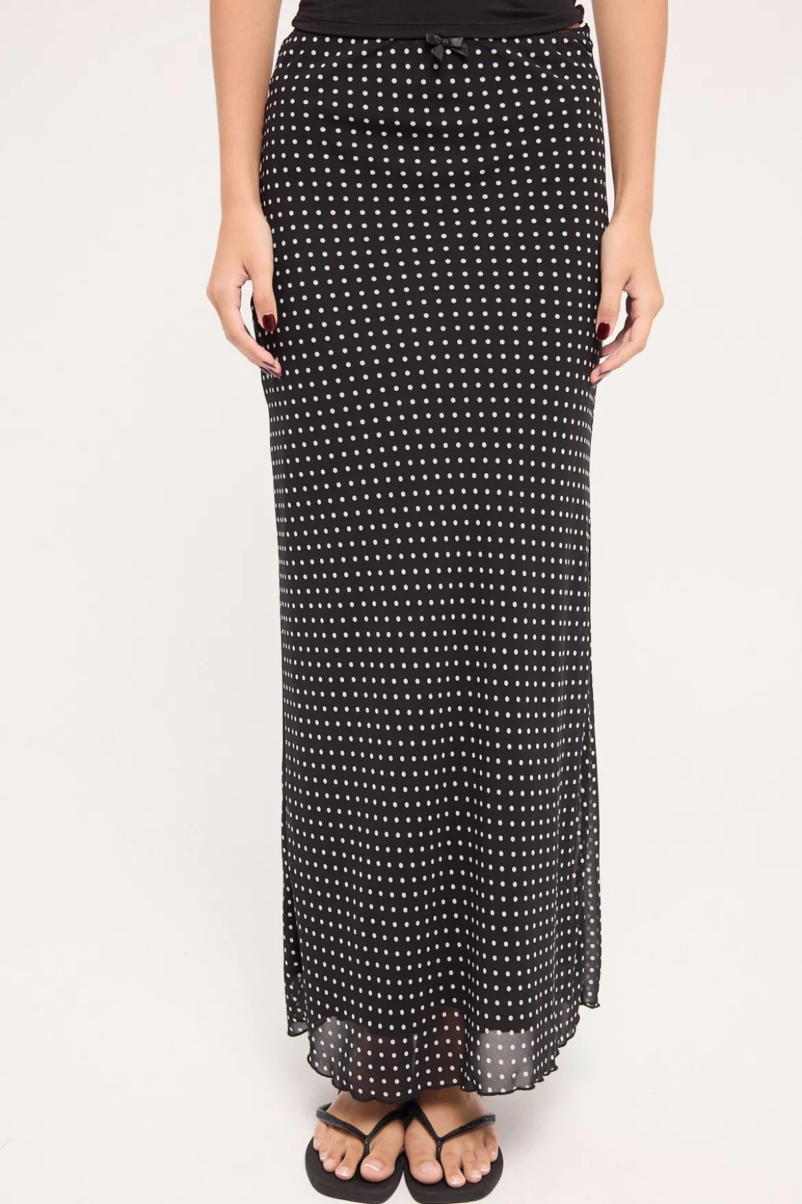 Whimsy Polka Dot Maxi Skirt Polka Dot