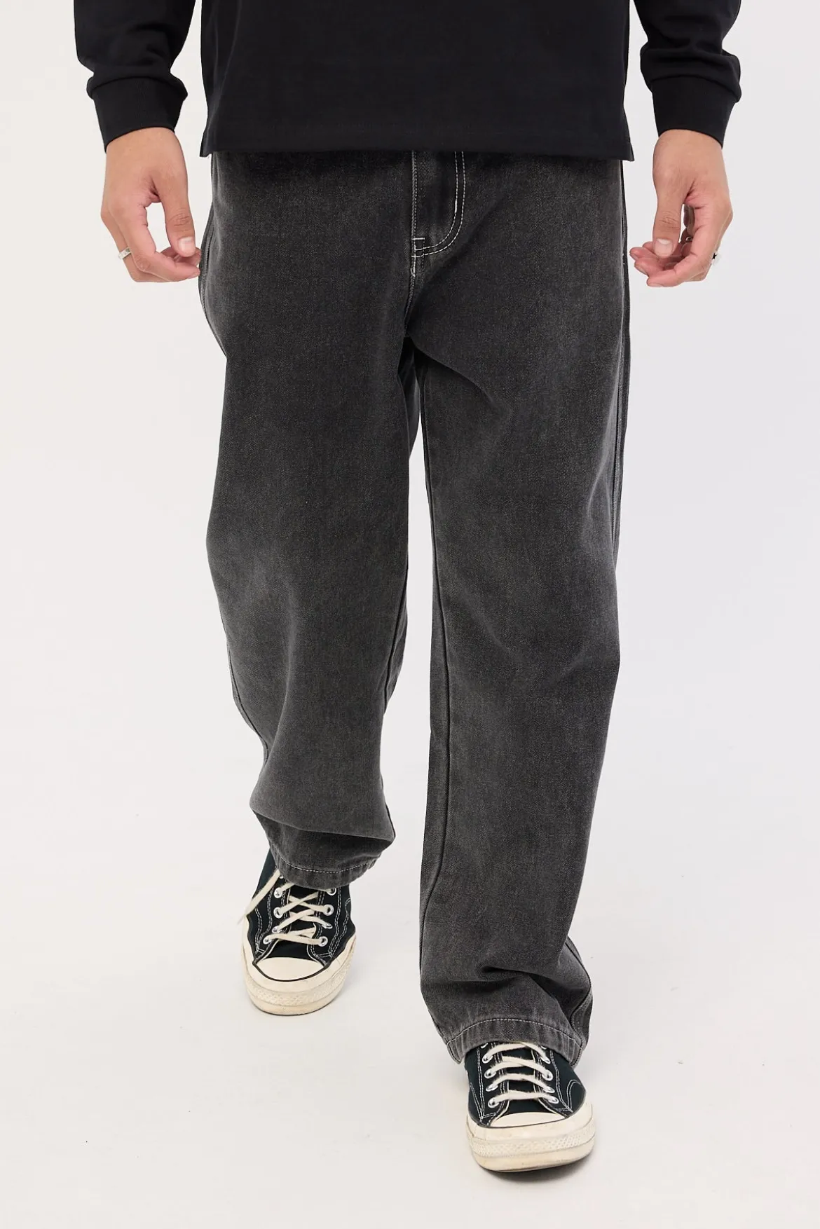 Whistle Bull Denim 91 Jean Washed Black
