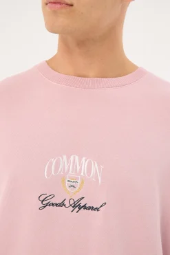 Whitaker Loopback Boxy Tee Washed Mauve