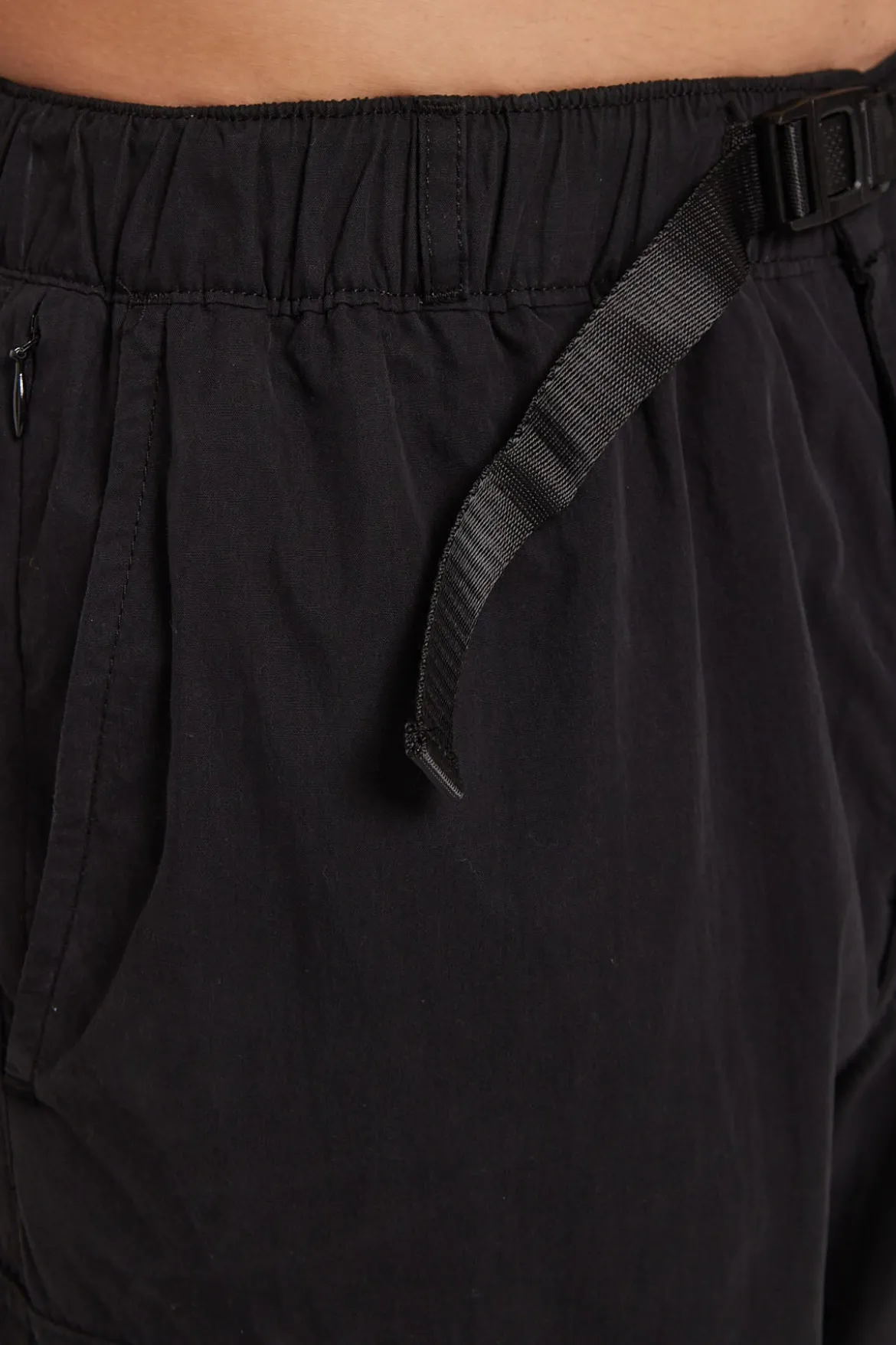 Why Wait Zip Off Cargo Pant Washed Black