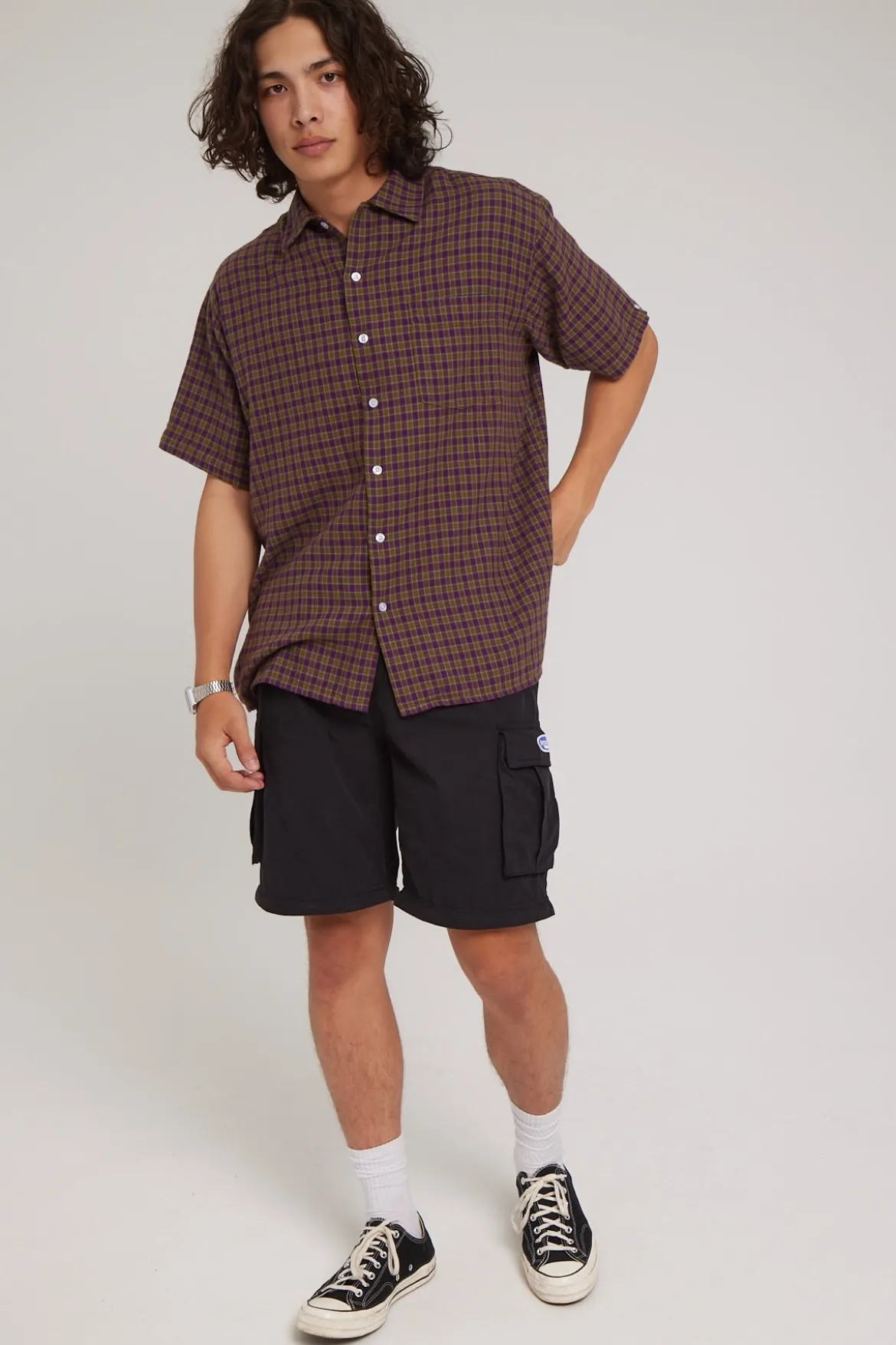 Why Wait Zip Off Cargo Pant Washed Black