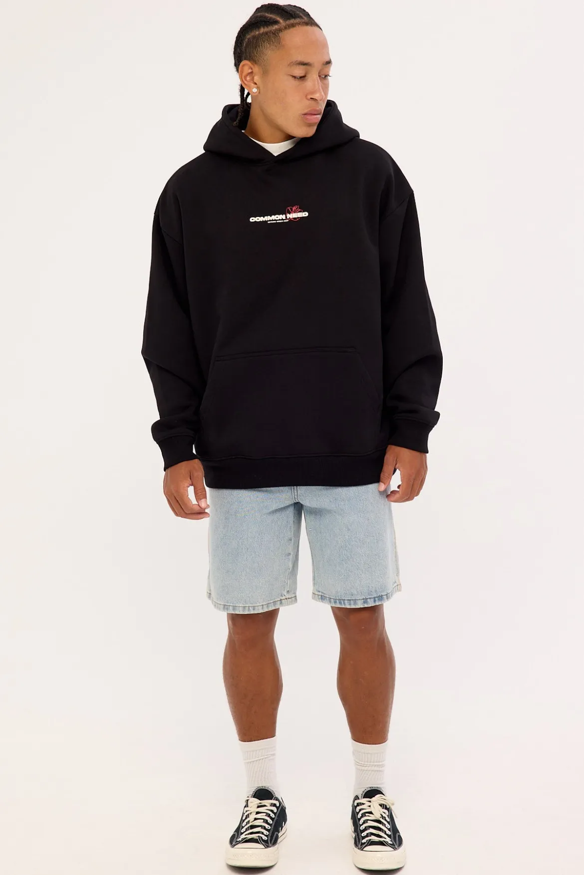 Wild Sector Boxy Hoodie Black