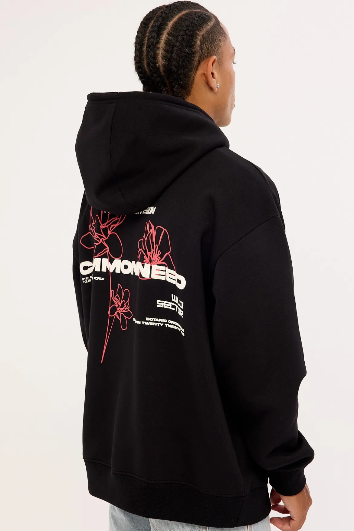 Wild Sector Boxy Hoodie Black