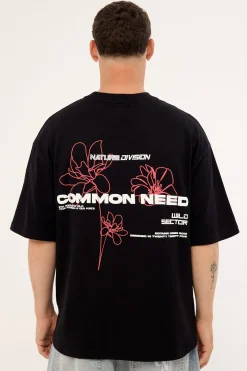 Wild Sector Heavyweight Easy Tee Black