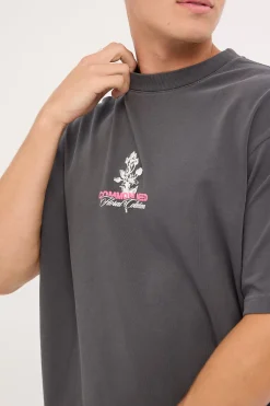 Wildflower Heavyweight Boxy Tee Washed Black