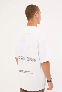 Wildflower Heavyweight Boxy Tee White