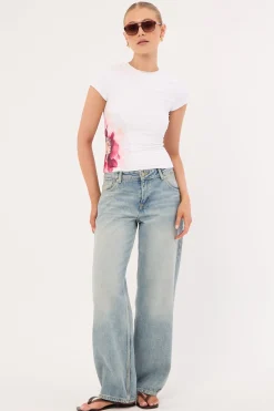 Wisteria Flower Tee White