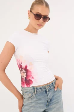 Wisteria Flower Tee White