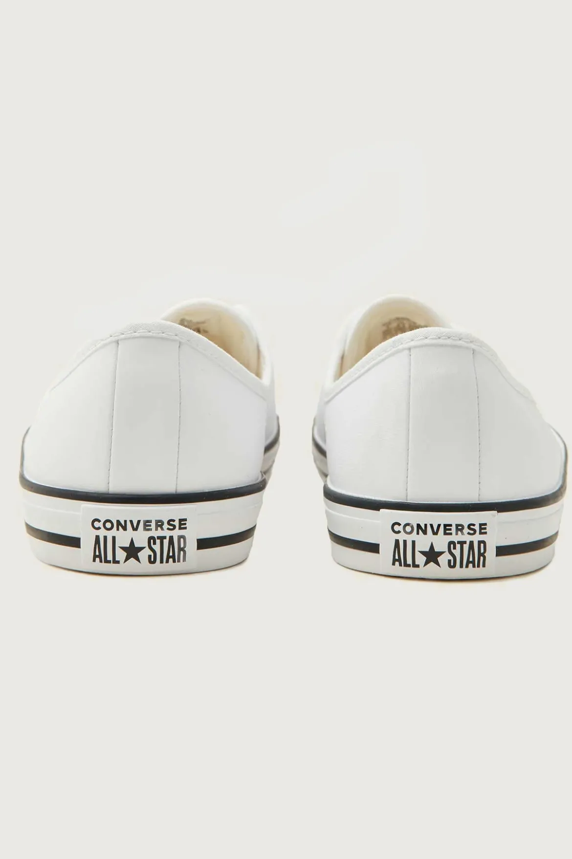 Womens CTAS Ballet Lace Faux Leather White White/Black