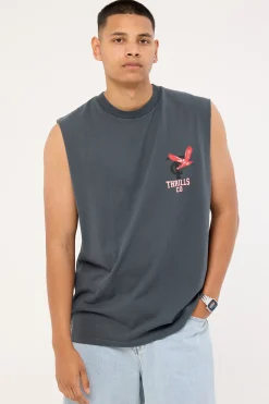 Wonder World Merch Fit Muscle Tee Ebony