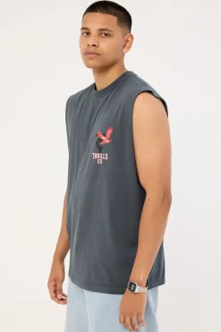 Wonder World Merch Fit Muscle Tee Ebony