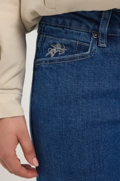 Worship Low Rider Jean Dark Electric Blue