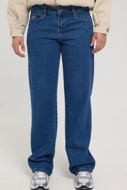 Worship Low Rider Jean Dark Electric Blue