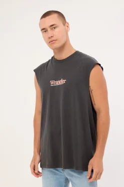 Wrangler 47 Muscle Tee Dark Slate