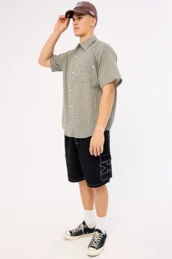 X Contrast Cargo Short Black