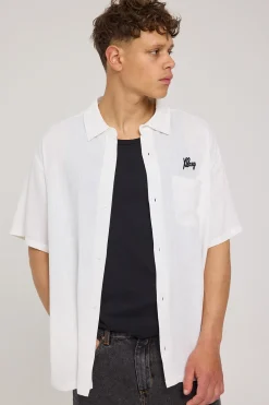 XL Dice Emb SS Shirt White
