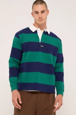 XL Stripe Rugby Green