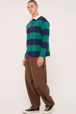 XL Stripe Rugby Green