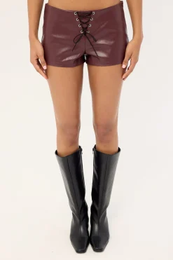 Yakko Hot Pants PU Plum