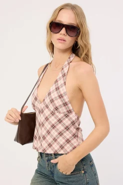 Yakti Top Pink Check