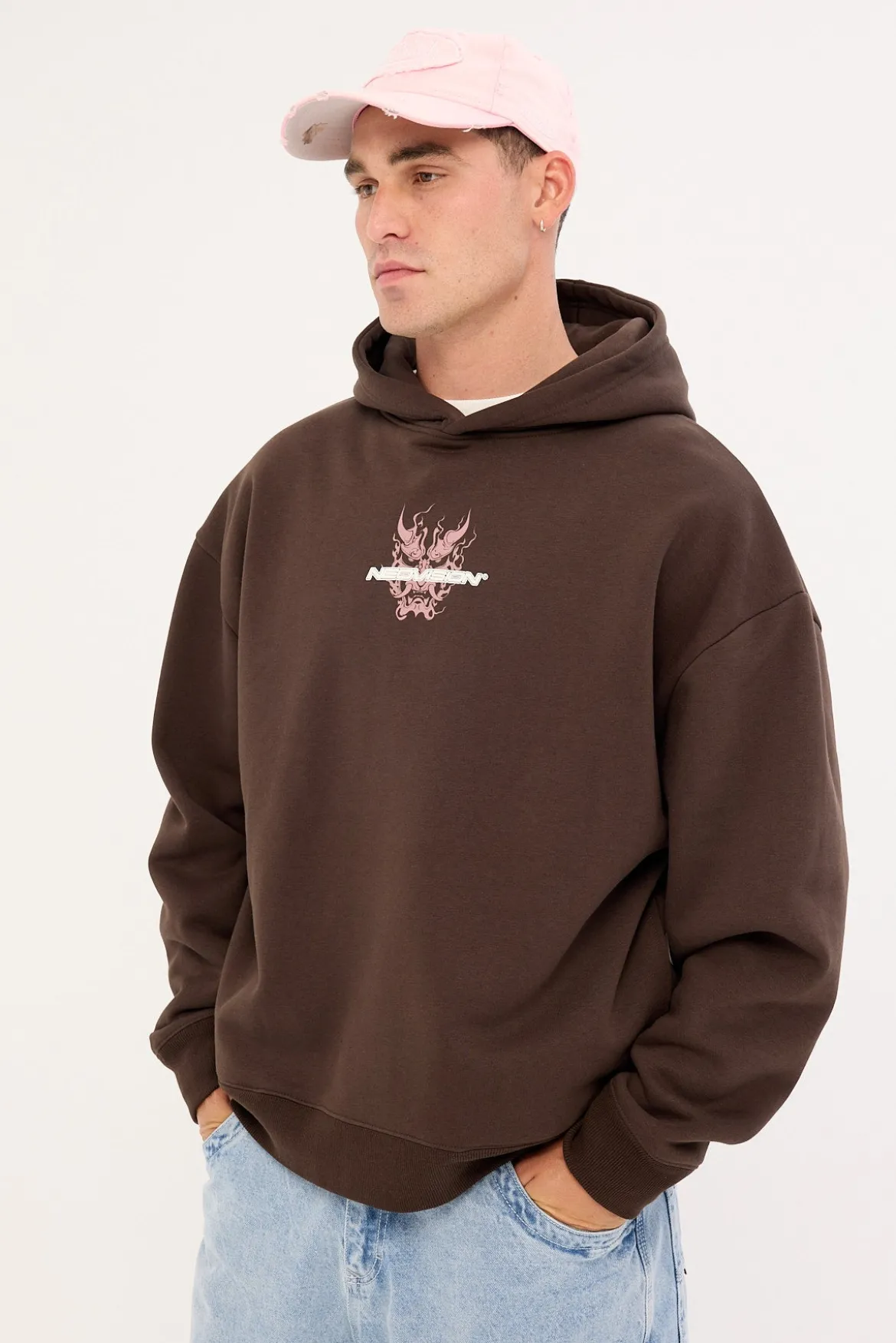 Yasha Street Hoodie Coffee Brown