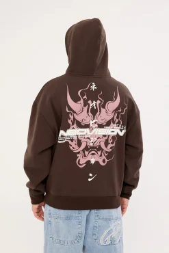 Yasha Street Hoodie Coffee Brown