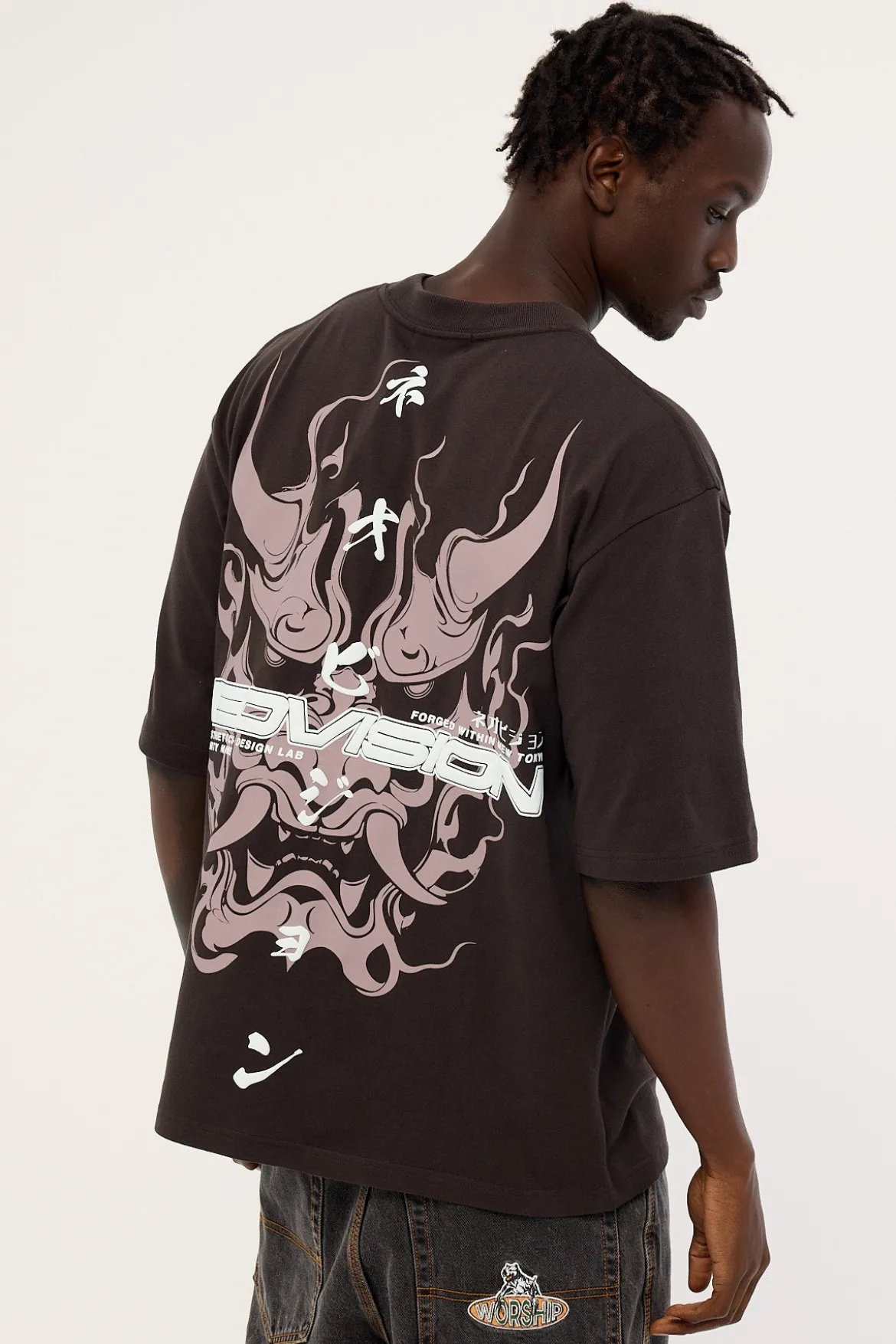 Yasha Street Super Heavy Tee Coffee Brown