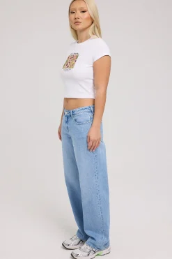Y2K Low Baggy Jean Lakeside Blue