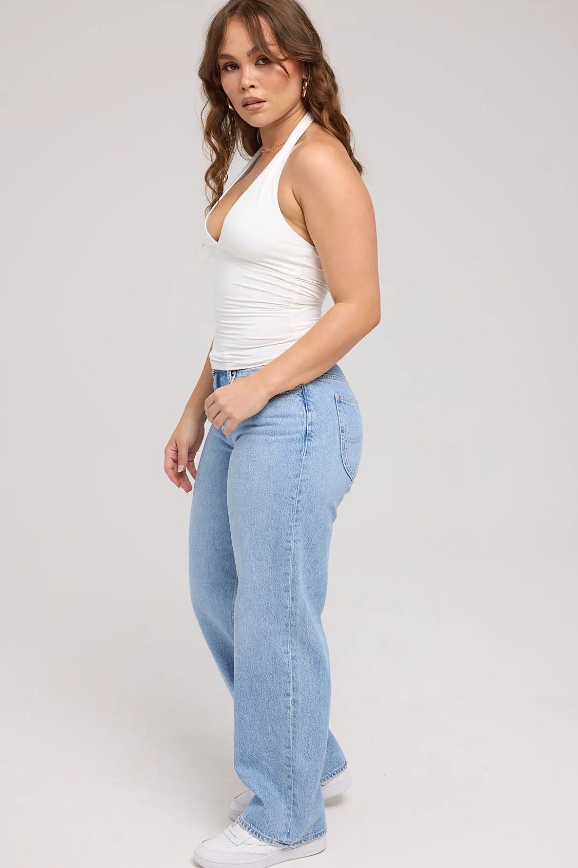 Y2K Low Baggy Jean Lakeside Blue