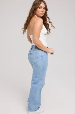 Y2K Low Baggy Jean Lakeside Blue