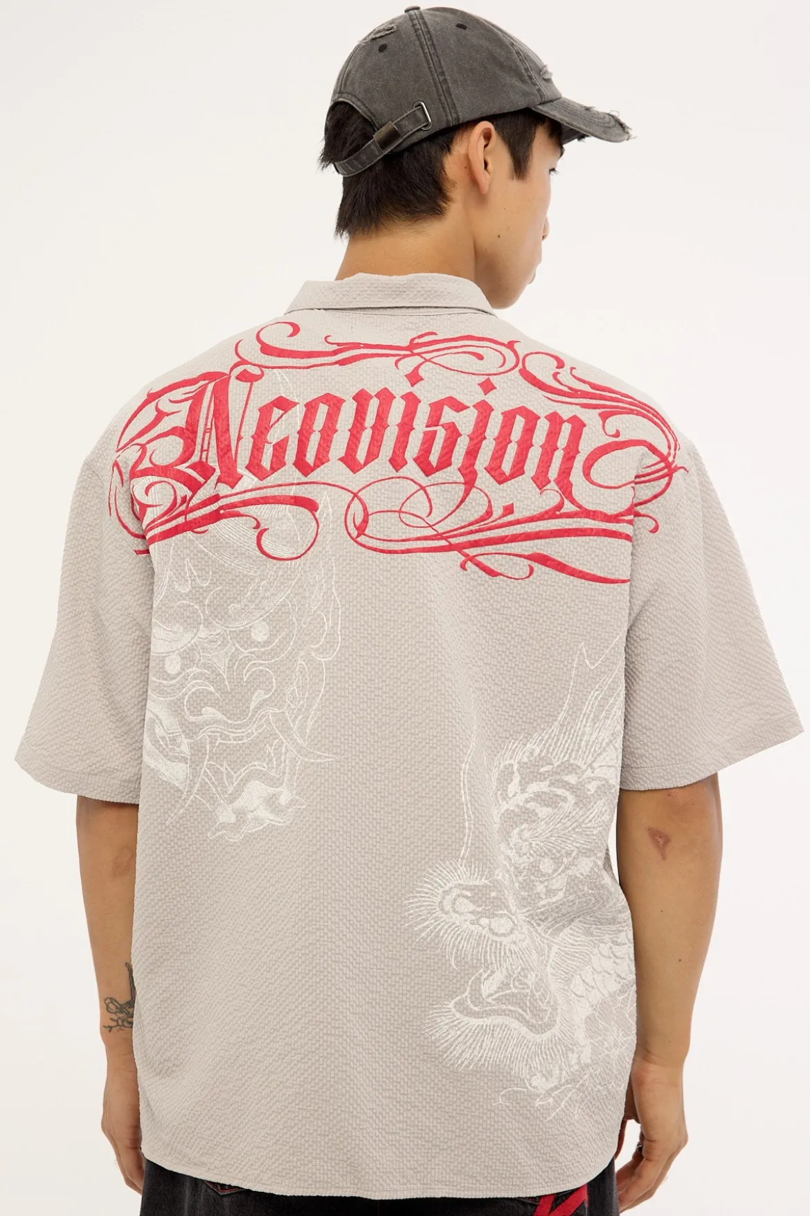 Yokai Oversize Shirt Grey Check