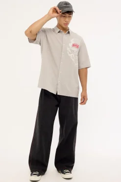 Yokai Oversize Shirt Grey Check