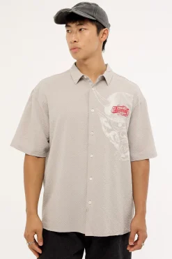 Yokai Oversize Shirt Grey Check