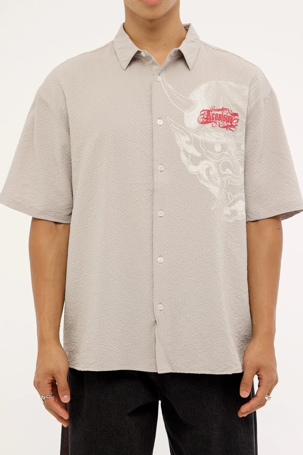 Yokai Oversize Shirt Grey Check