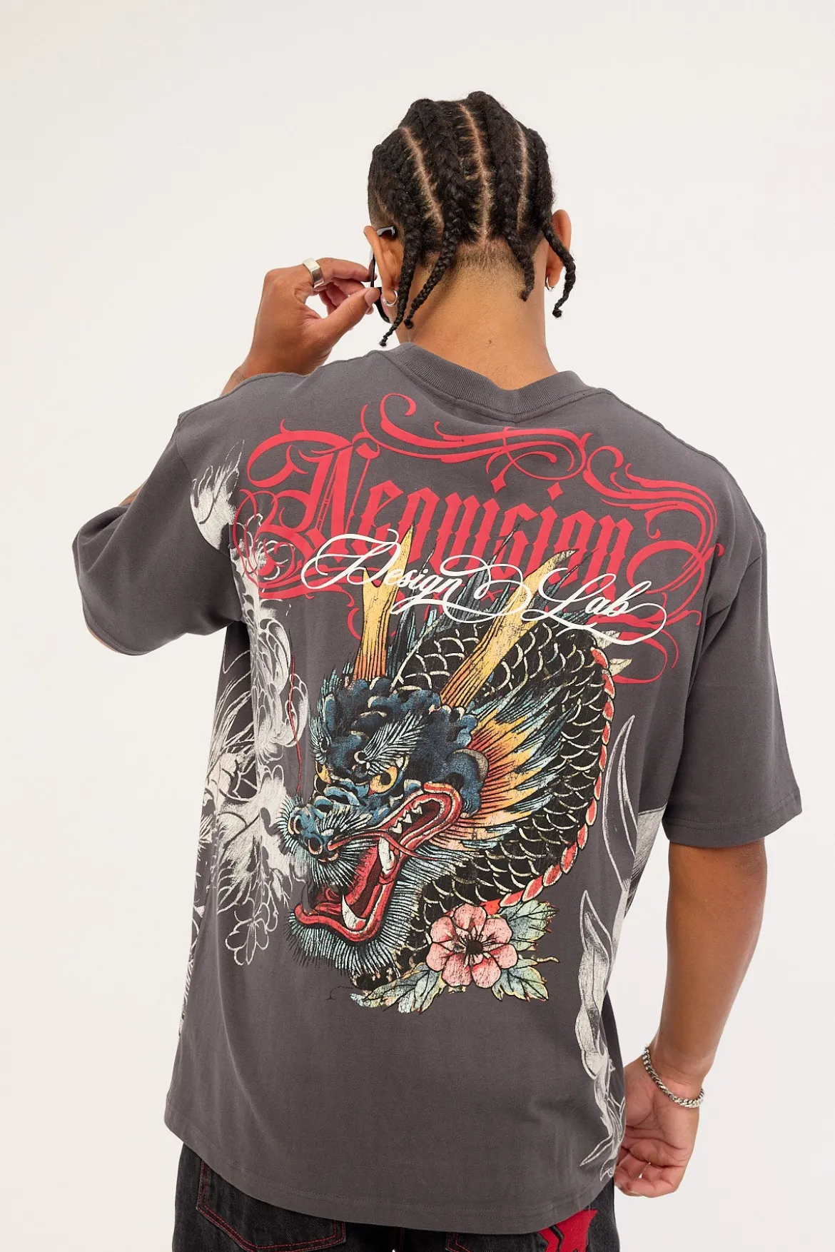 Yokai Oversize Super Heavy Tee Ash Black