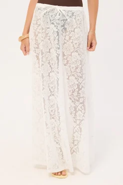Yuri Lace Maxi Skirt White