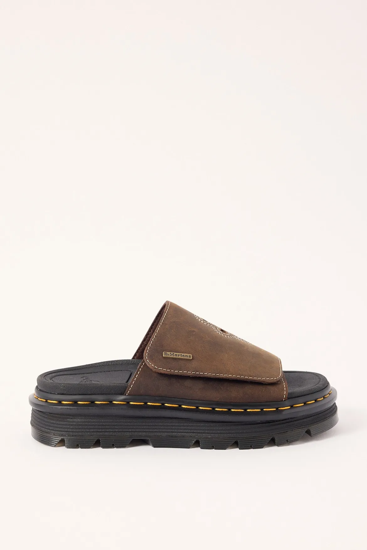ZebZag Slide Dark Brown Crazy Horse